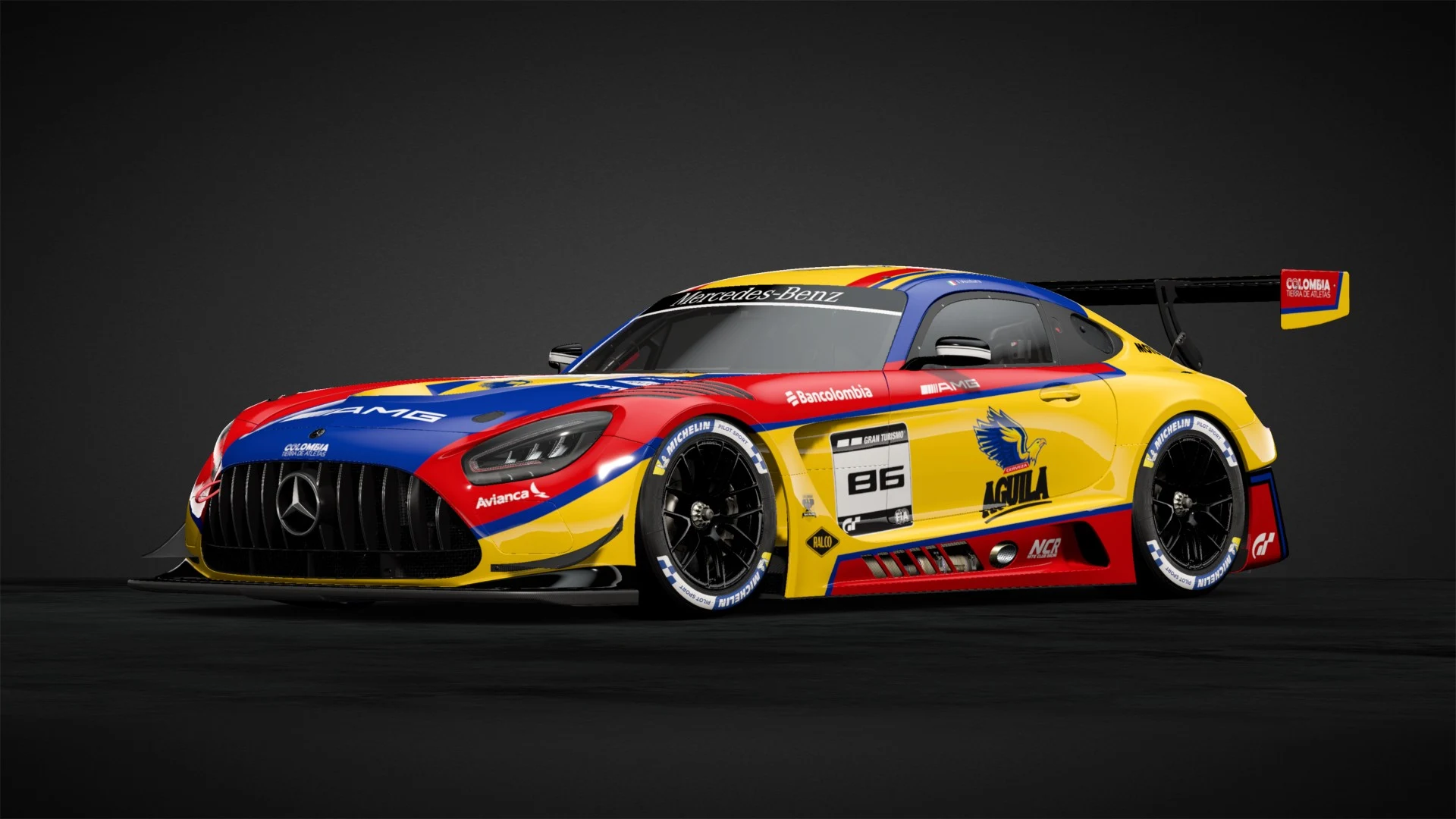 Mercedes-AMG GT3 '20 con livrea Colombia #96