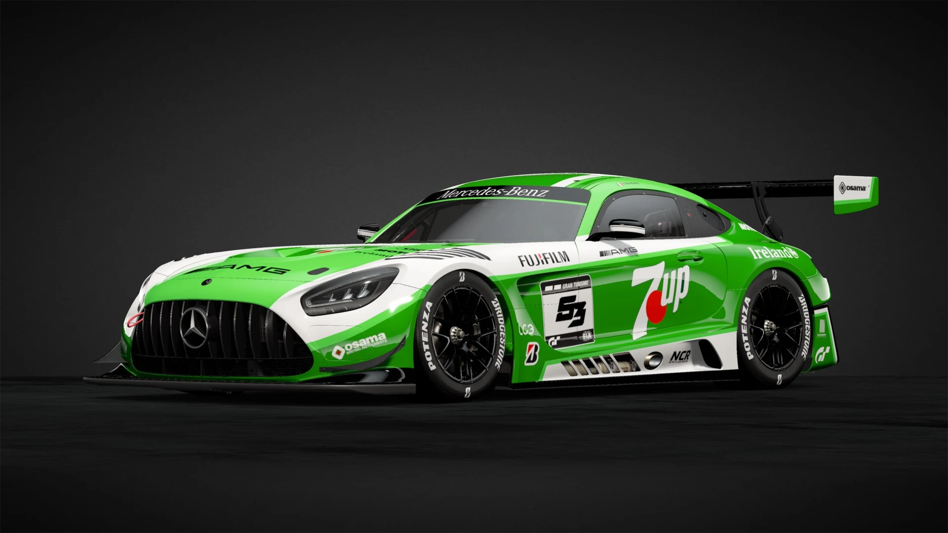Mercedes-AMG GT3 '20 con livrea 7UP #53